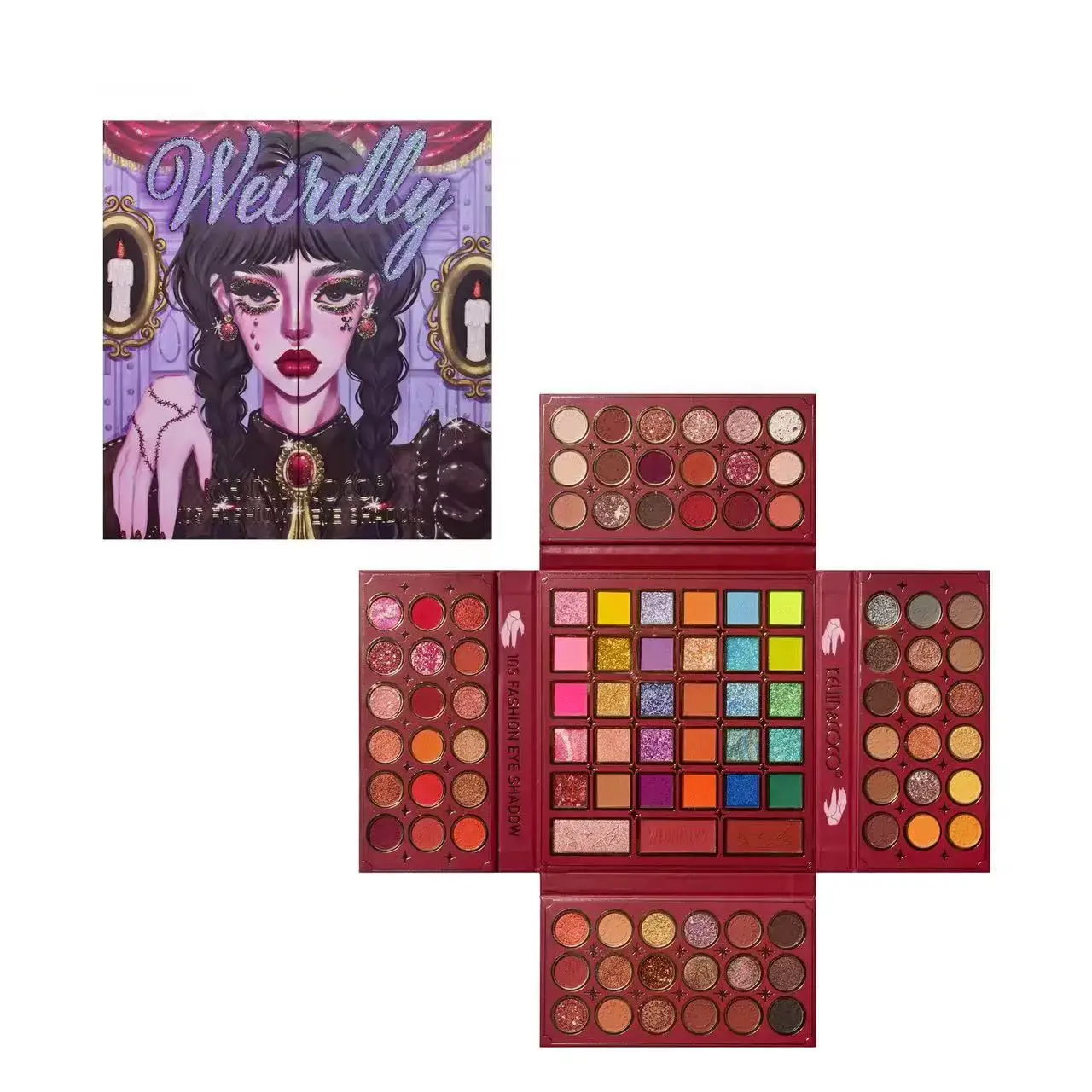 105 Farben Lidschattenpalette