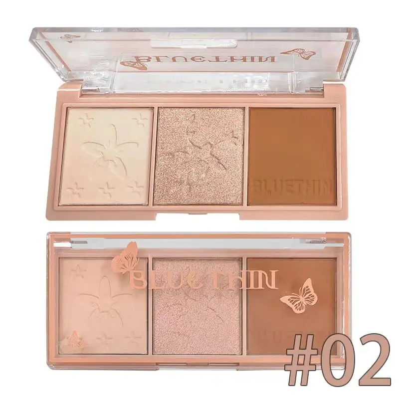 3 Farben Rouge Palette