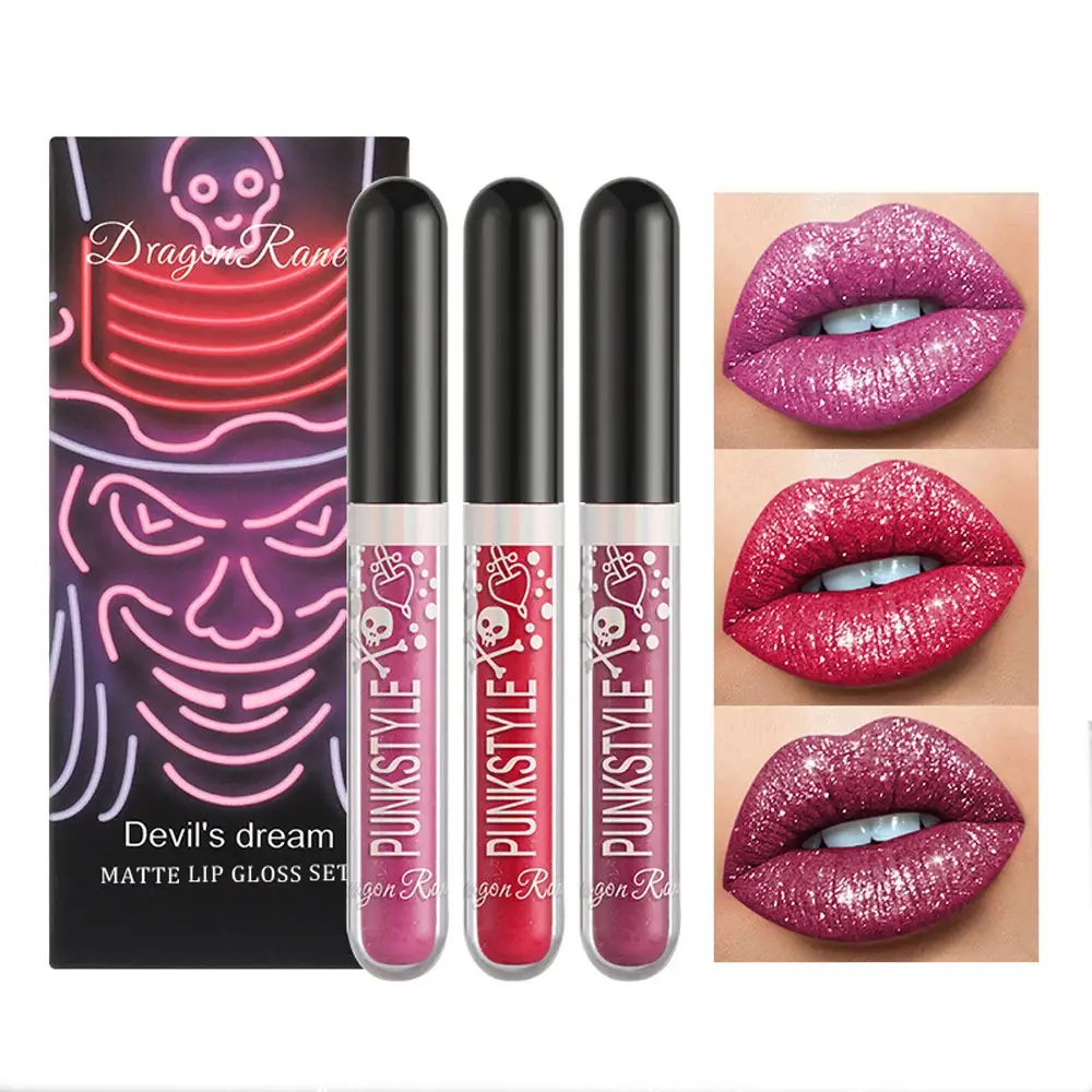 3-teiliges Set Diamant Lipgloss