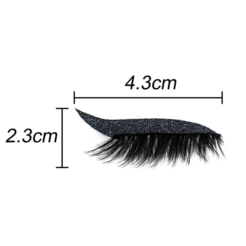 4 Paare von Eyeliner Aufklebern