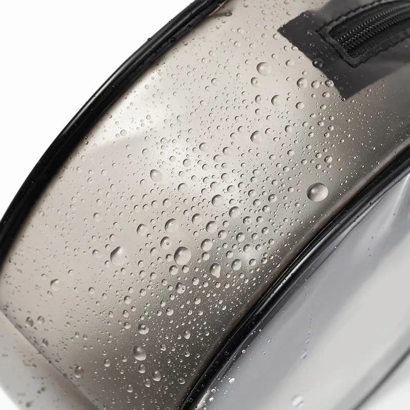 Runde transparente Kosmetiktasche