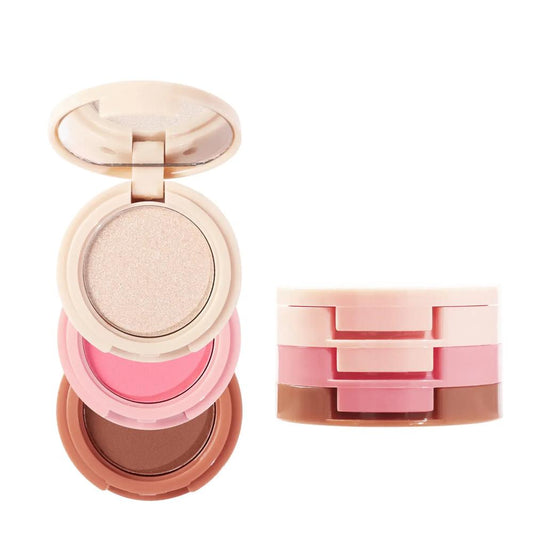 3-in-1 Contouring Highlight Blush Palette