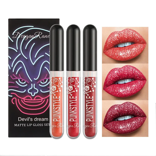 3-teiliges Set Diamant Lipgloss