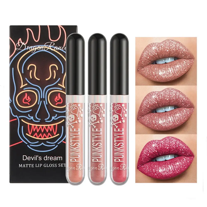 3-teiliges Set Diamant Lipgloss