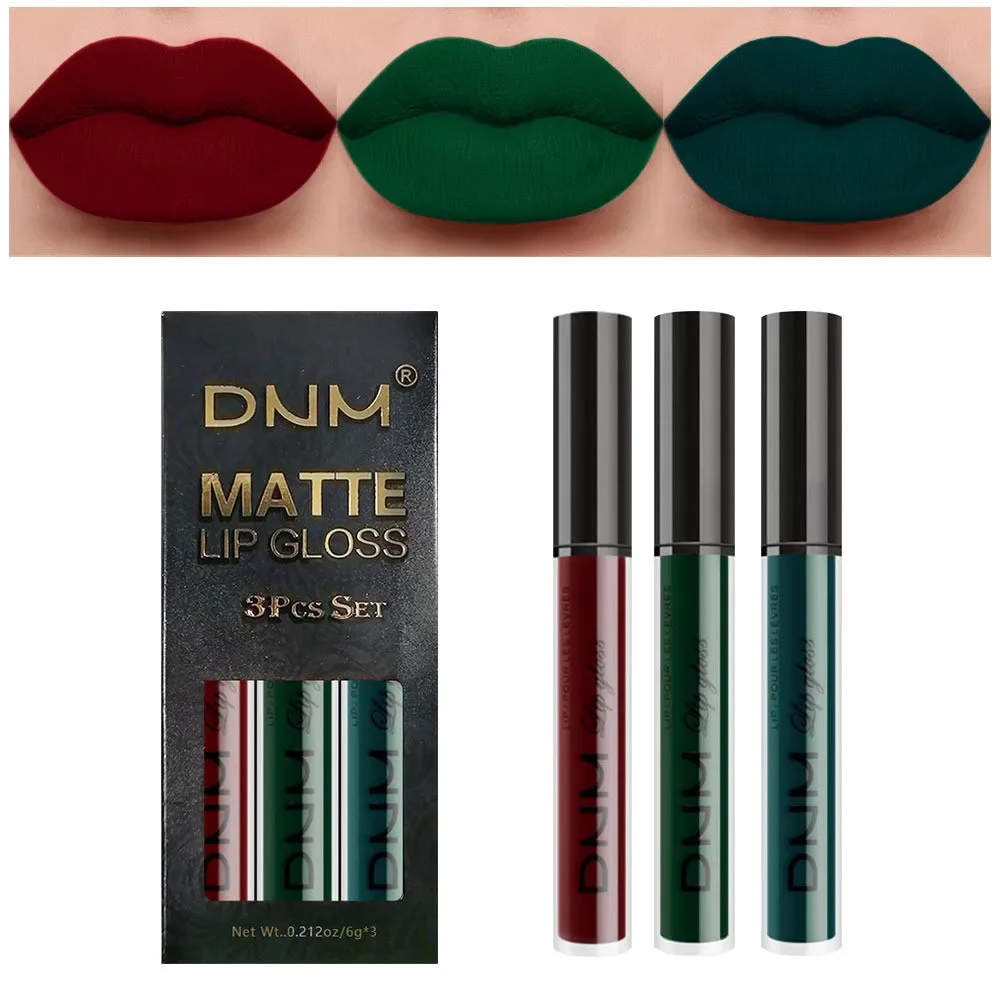3 Farben/Set Matte Lip Gloss