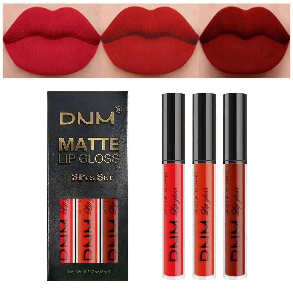 3 Farben/Set Matte Lip Gloss