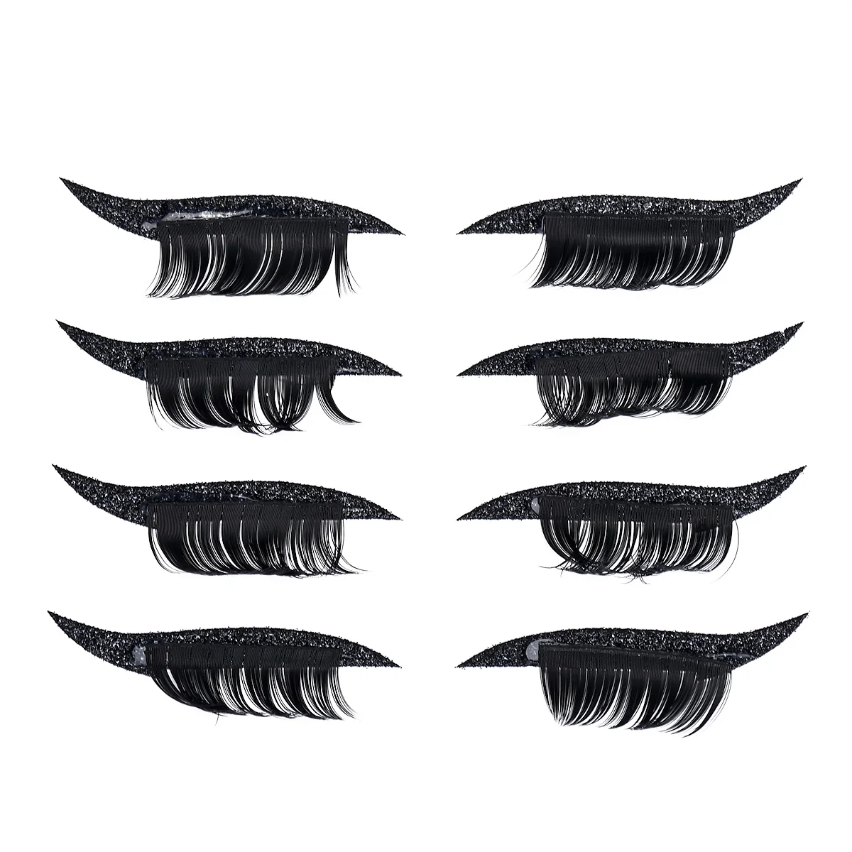 4 Paare von Eyeliner Aufklebern