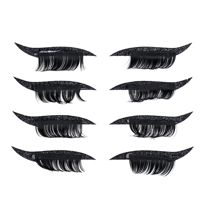4 Paare von Eyeliner Aufklebern