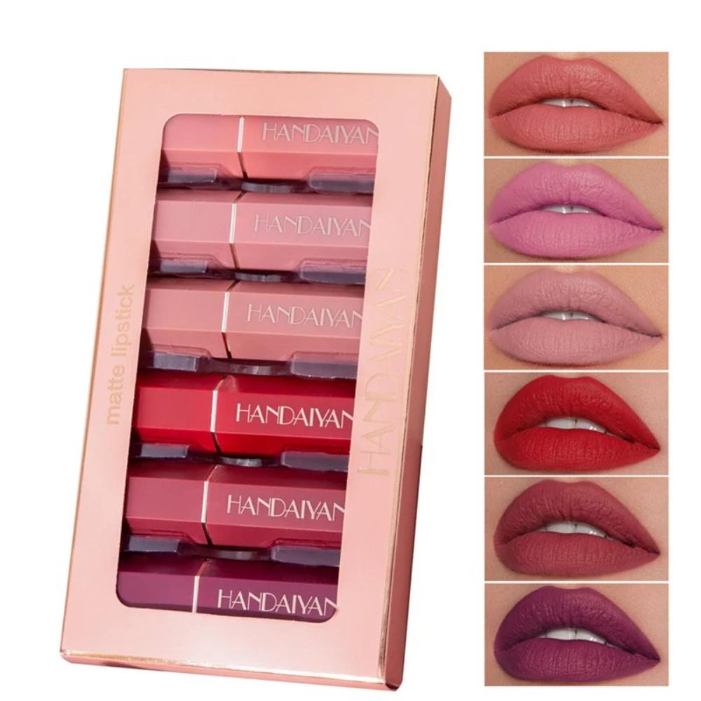 6 Stücke/ Box Velvet Matte Lippenstift