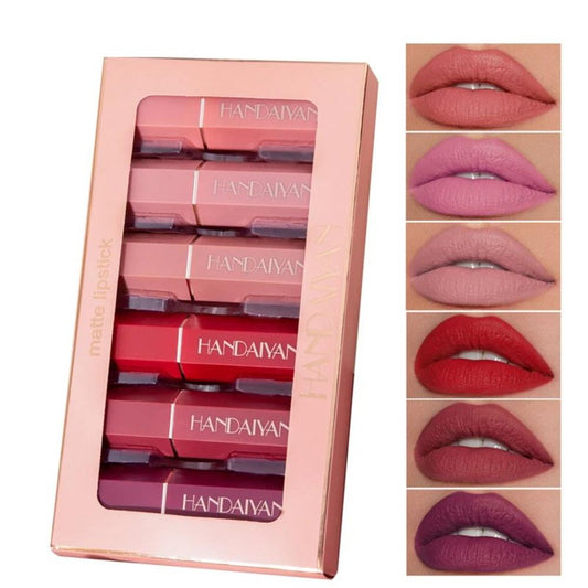 6 Stücke/ Box Velvet Matte Lippenstift