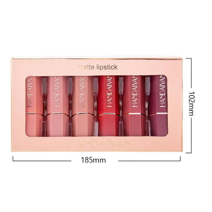 6 Stücke/ Box Velvet Matte Lippenstift