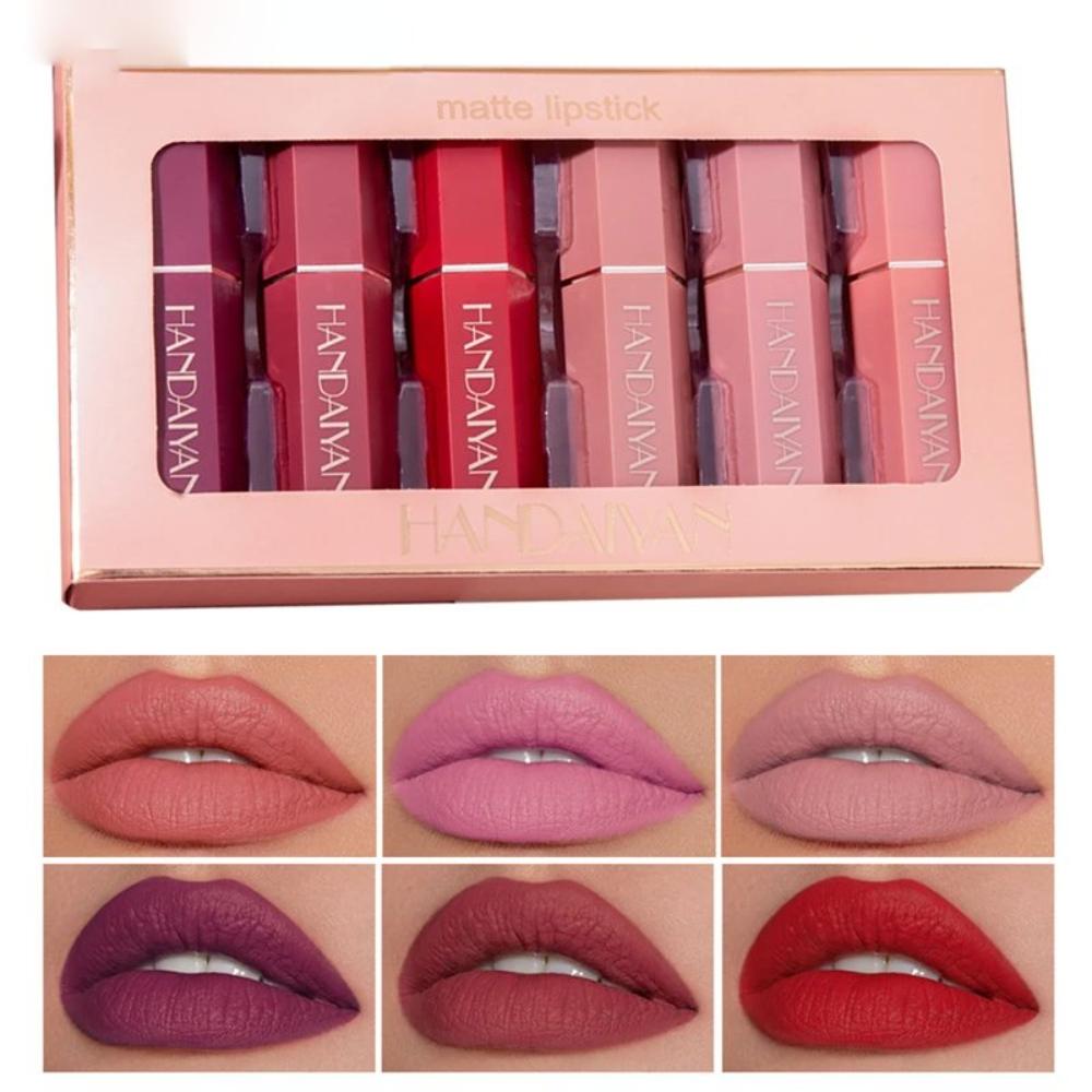 6 Stücke/ Box Velvet Matte Lippenstift