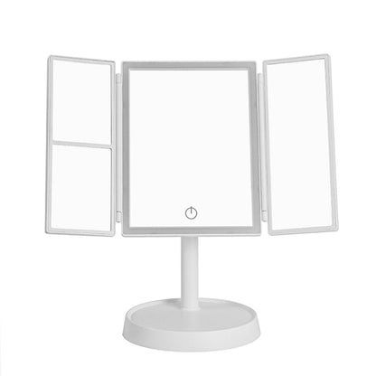 Faltbarer Schminkspiegel mit LED-Licht