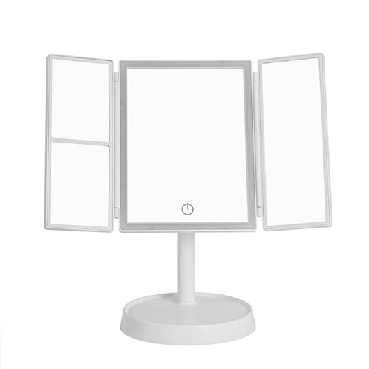 Faltbarer Schminkspiegel mit LED-Licht