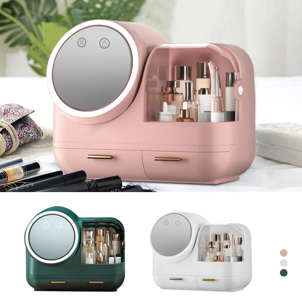 Kosmetik Organisator mit Licht und Spiegel