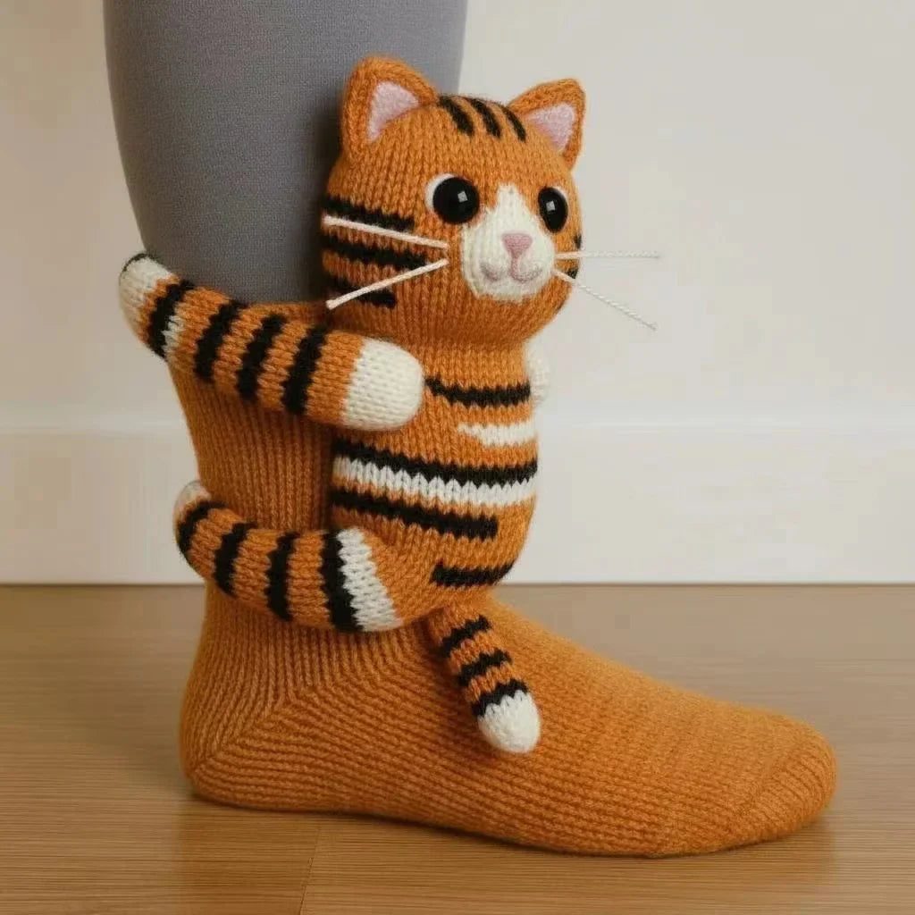 Weiche Tiersocken Damen Kuschelsocken Süß