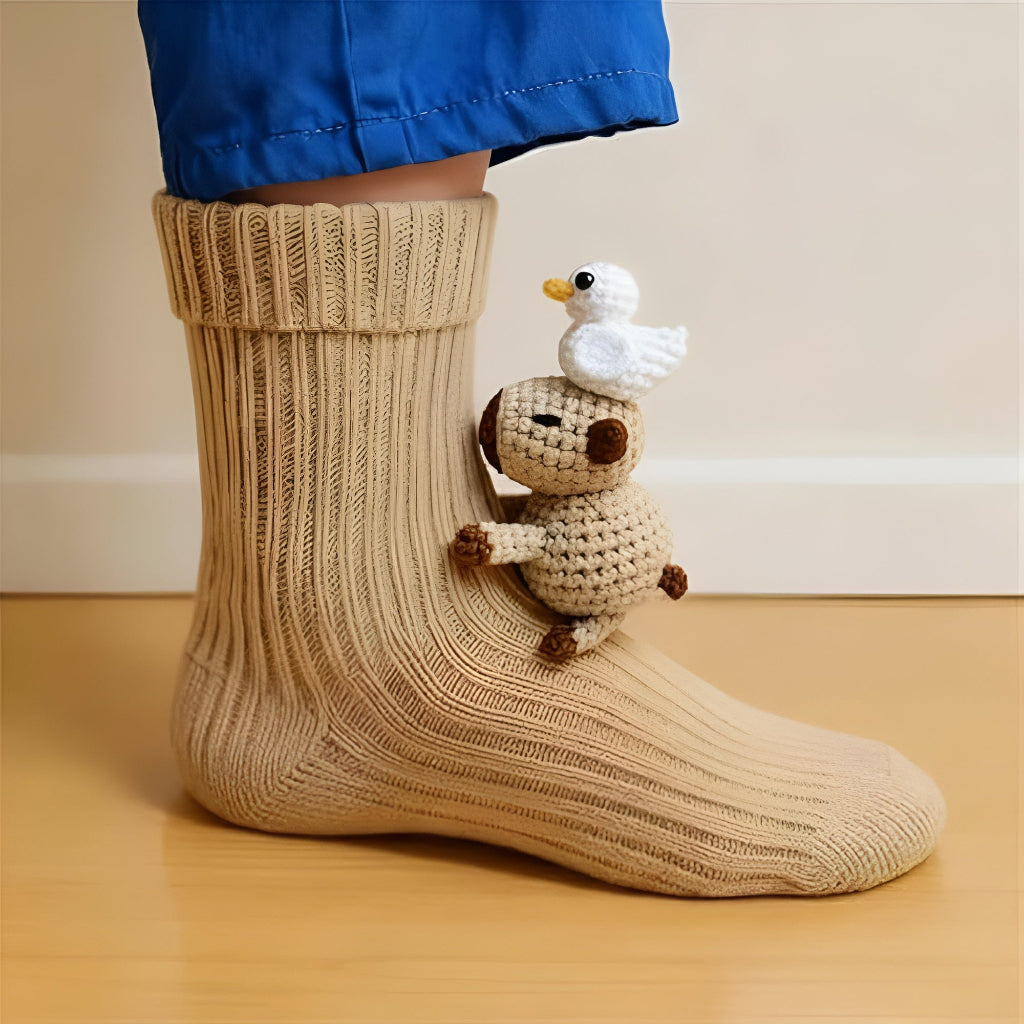Witzige Tiersocken Komfort Größe