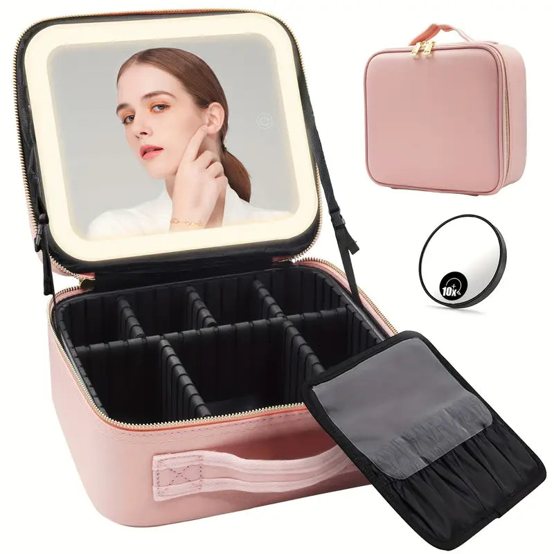 Make-up-Tasche mit Led-Spiegel
