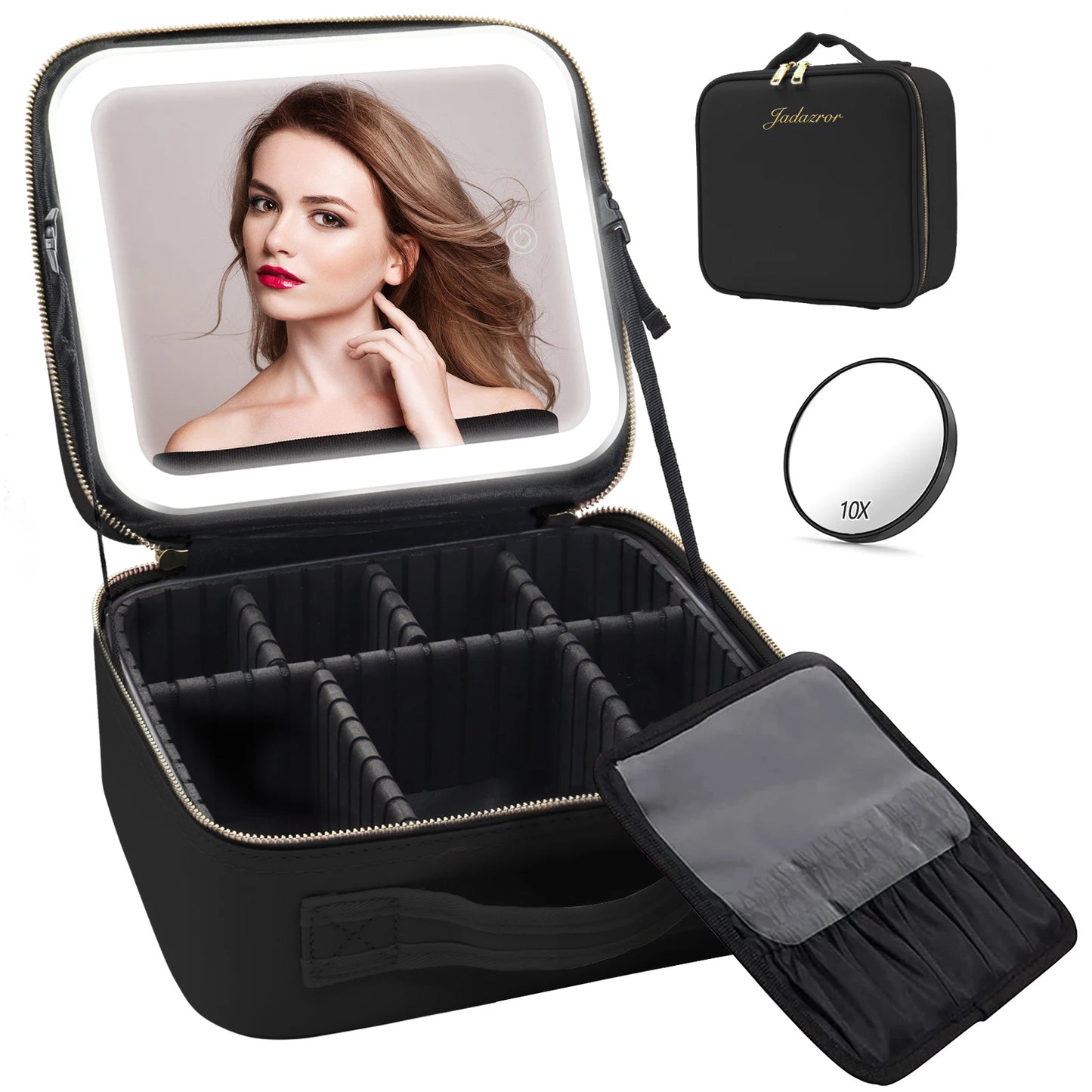 Make-up-Tasche mit Led-Spiegel