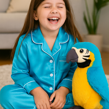 Sprechender Plüspapagei Lernspielzeug für Kinder