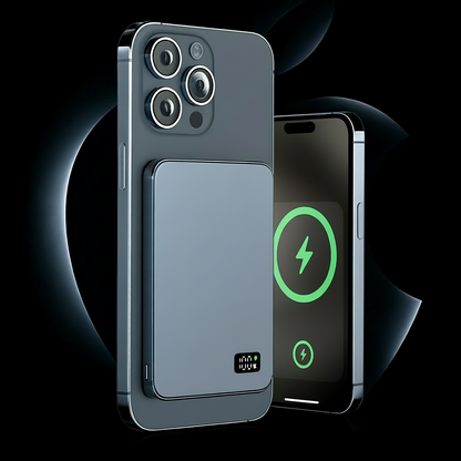 Magnetische Powerbank Slim Tragbar Kabellos