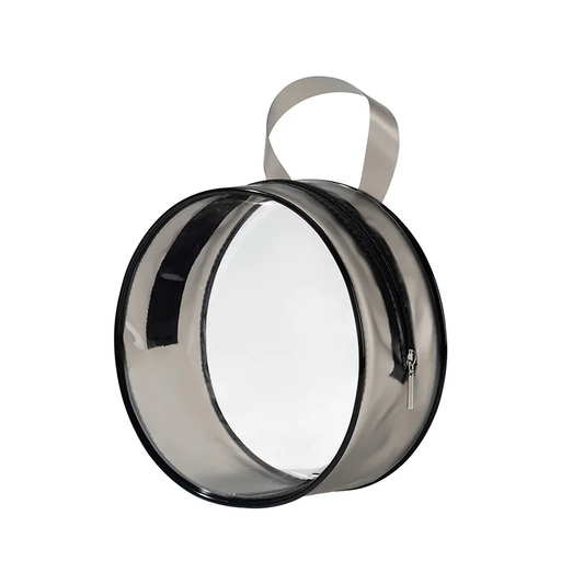 Runde transparente Kosmetiktasche