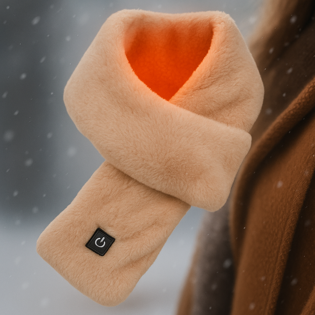 Elektrischer Schal Heizbar Fleece USB Warmhalter