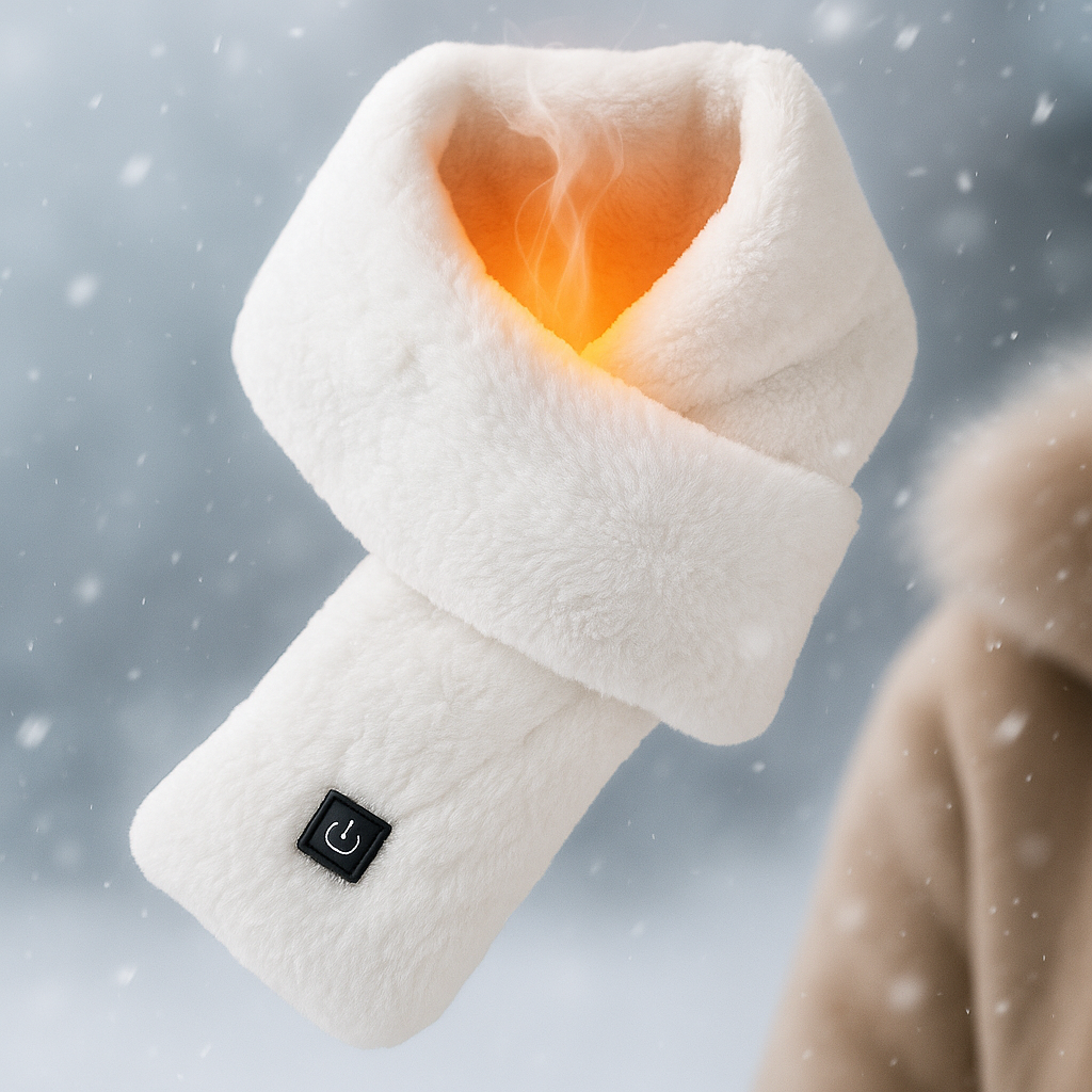 Elektrischer Schal Heizbar Fleece USB Warmhalter