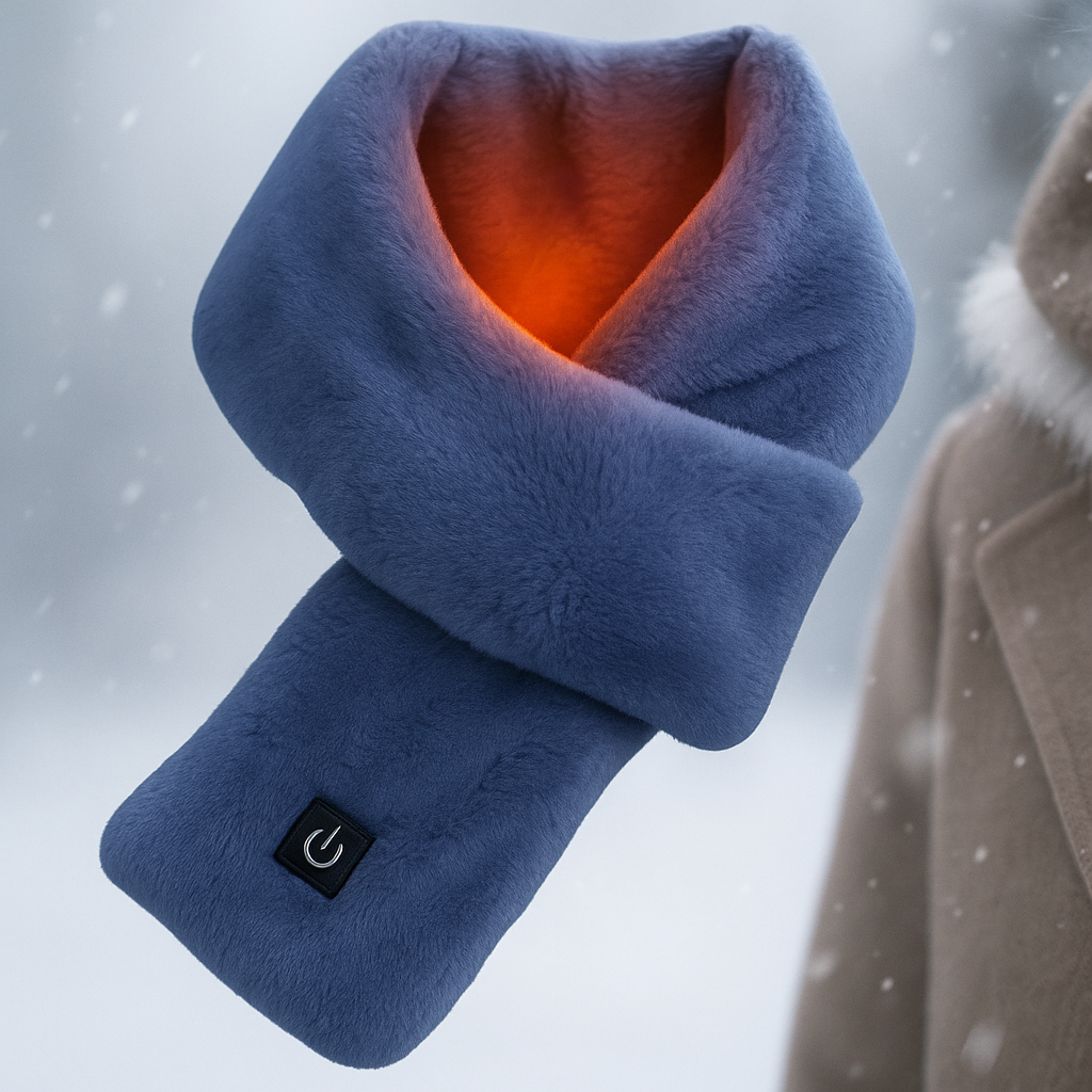 Elektrischer Schal Heizbar Fleece USB Warmhalter