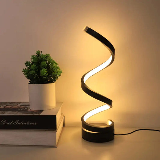Moderne LED Tischleuchte Spiral Design Dimmbar - Novaglow
