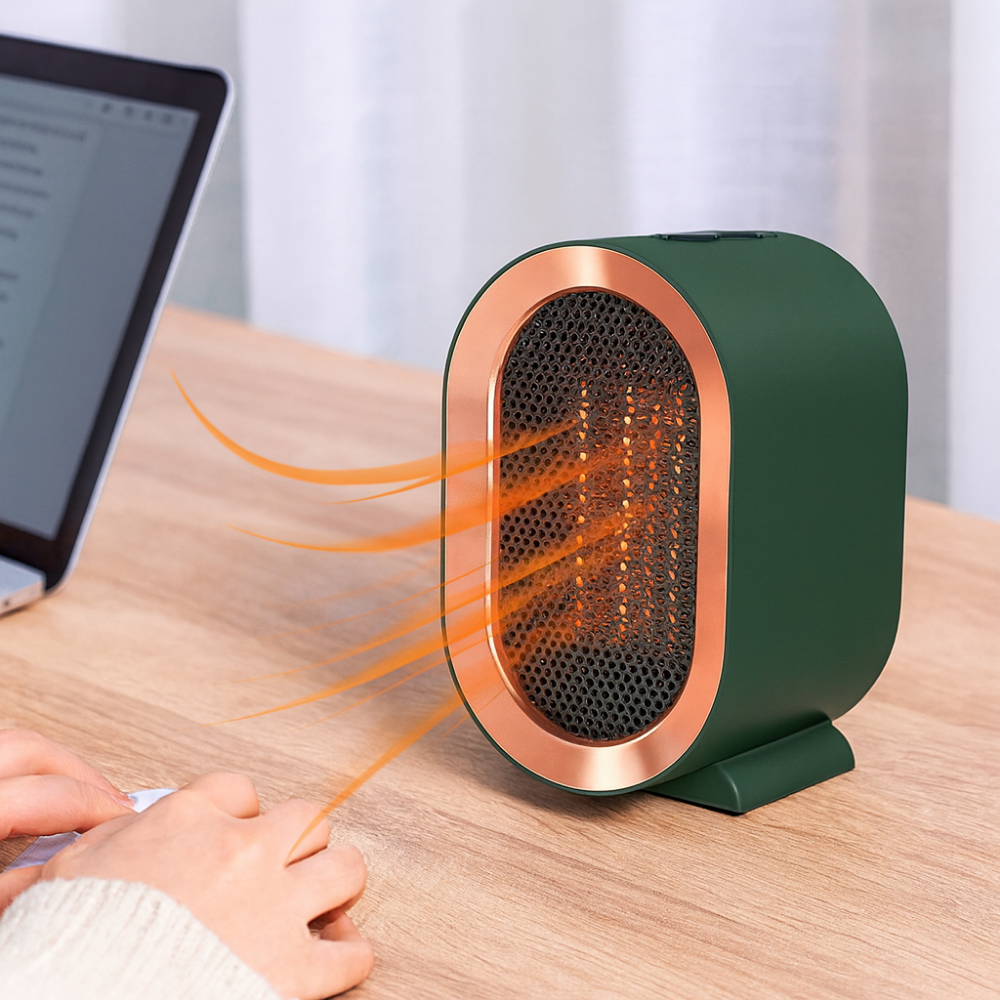 Kompakter Heizlüfter Energieeffizient Warm