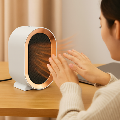 Kompakter Heizlüfter Energieeffizient Warm