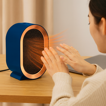 Kompakter Heizlüfter Energieeffizient Warm