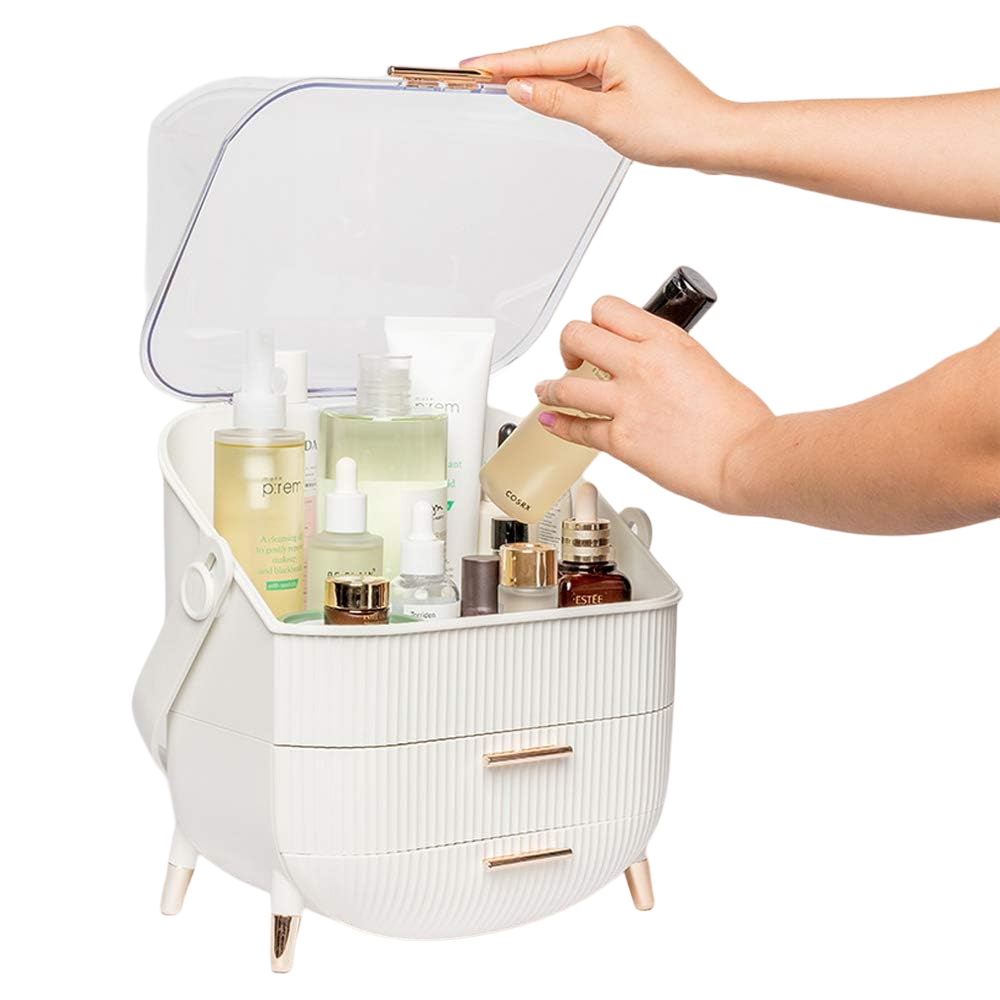 Wasserdichter Make-up-Organizer mit Schublade