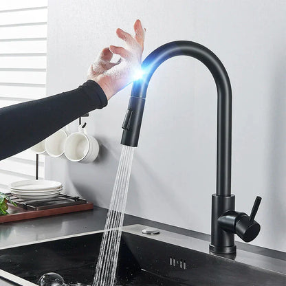 Küchenarmatur Edelstahl Sensorteller Elegant - Novaglow