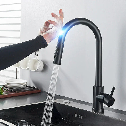 Küchenarmatur Edelstahl Sensorteller Elegant - Novaglow