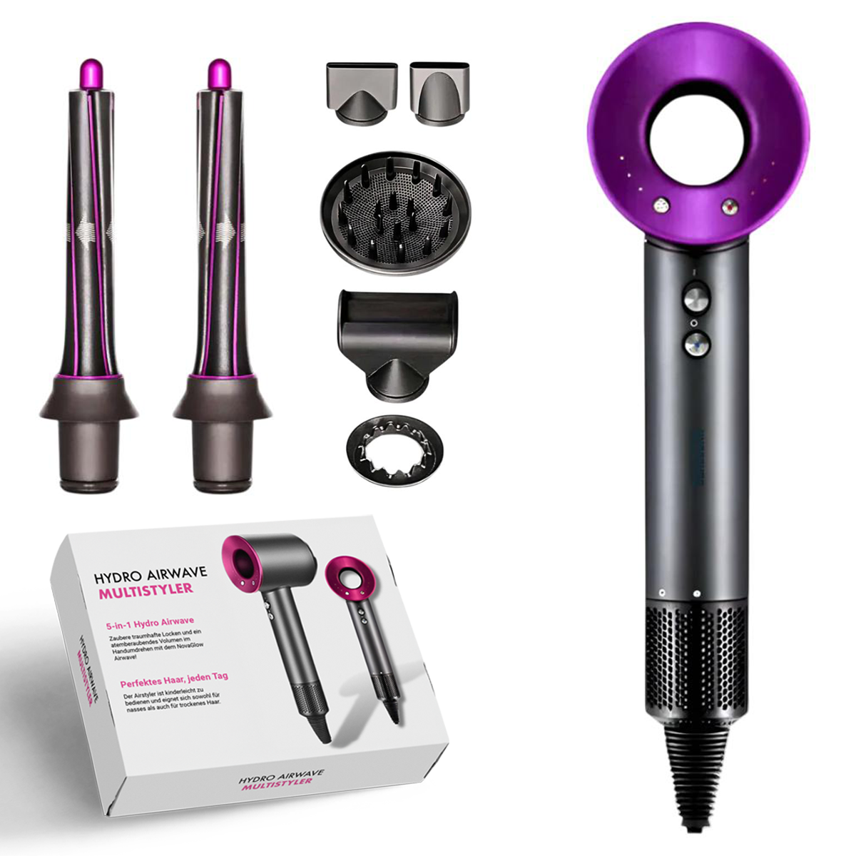 AirPro Multifunctionele Haarstyler en Föhn