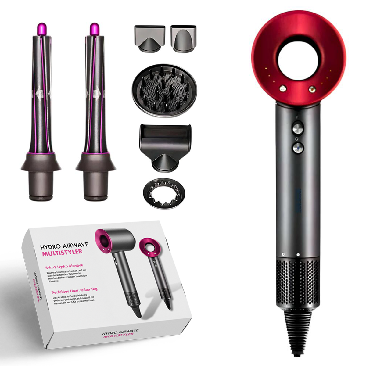 AirPro Multifunctionele Haarstyler en Föhn