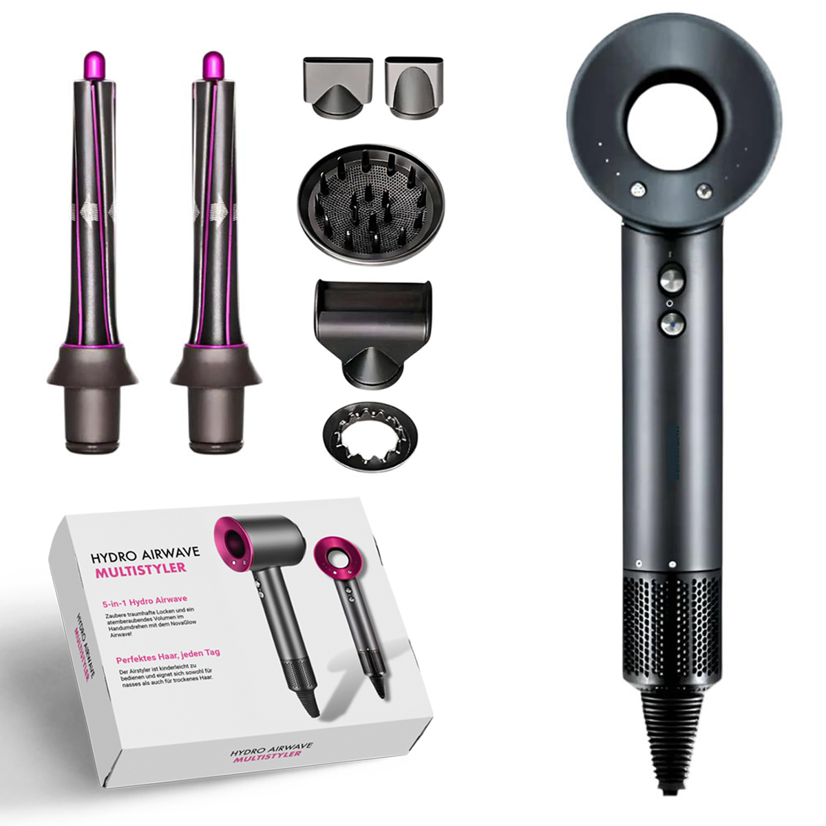 AirPro Multifunctionele Haarstyler en Föhn