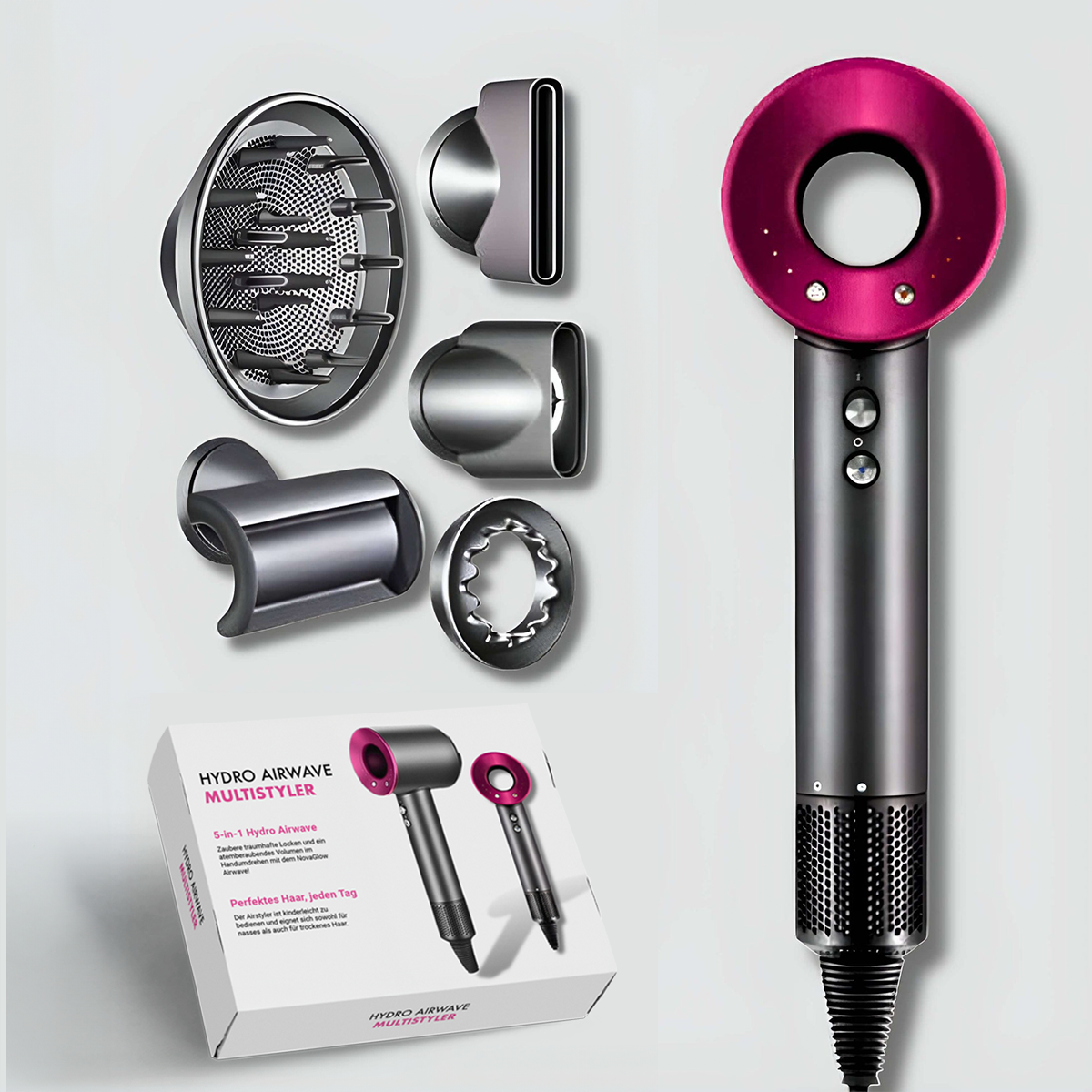 AirPro Multifunctionele Haarstyler en Föhn