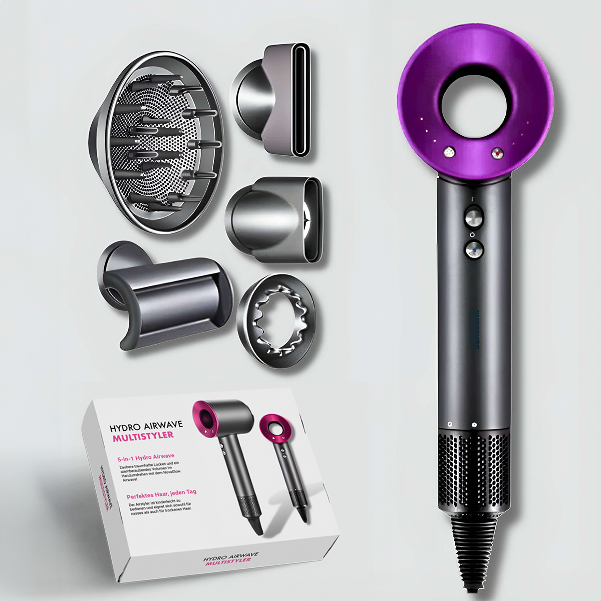 AirPro Multifunctionele Haarstyler en Föhn