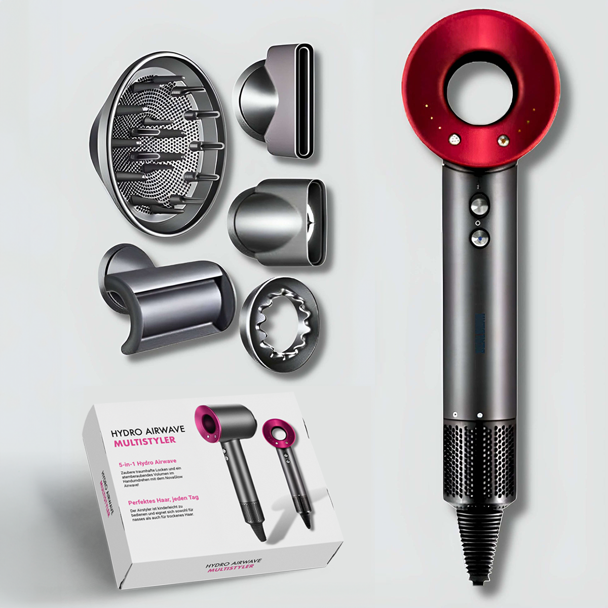 AirPro Multifunctionele Haarstyler en Föhn