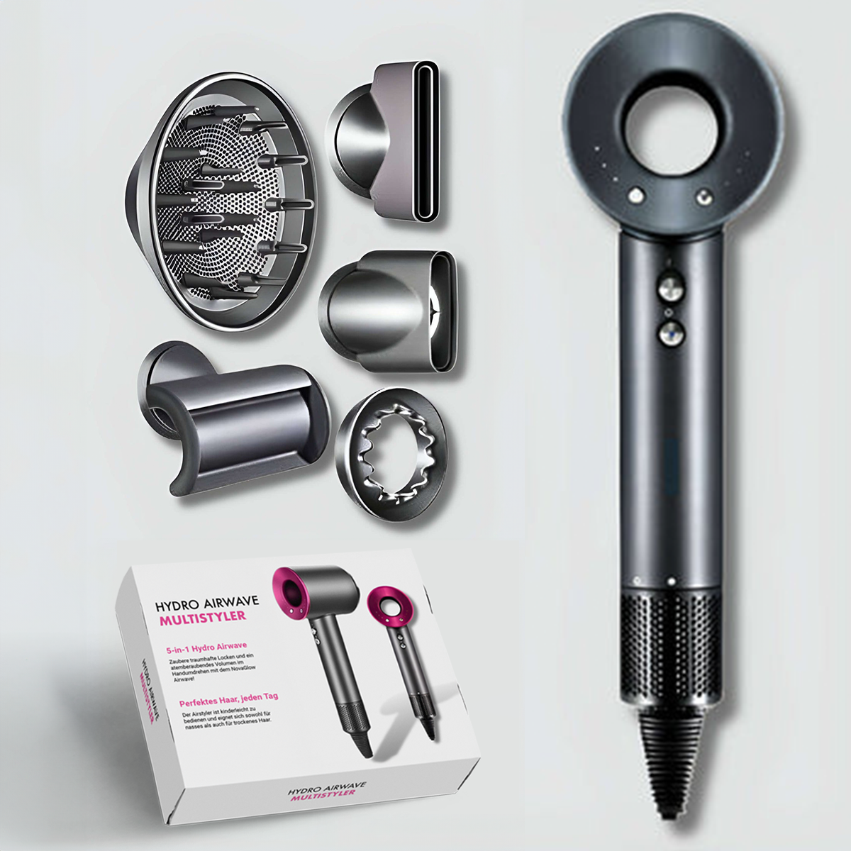 AirPro Multifunctionele Haarstyler en Föhn